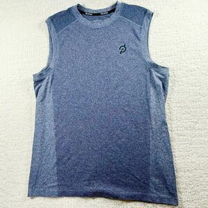 Peloton Seamless Sleeveless Athletic Muscle Tank in Deep Navy - US Men’s XL